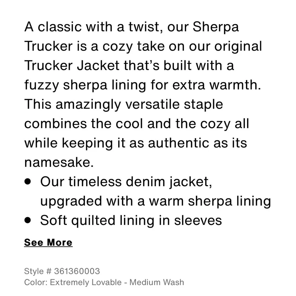 Levi’s | Original Sherpa Trucker Jacket in Extremely Lovable - Medium Wash - Picture 7 of 11